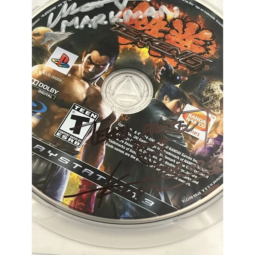 Tekken 6 PS3 SIGNED Autographed by MarkMan & Tekken Project Harada Katsuhiro